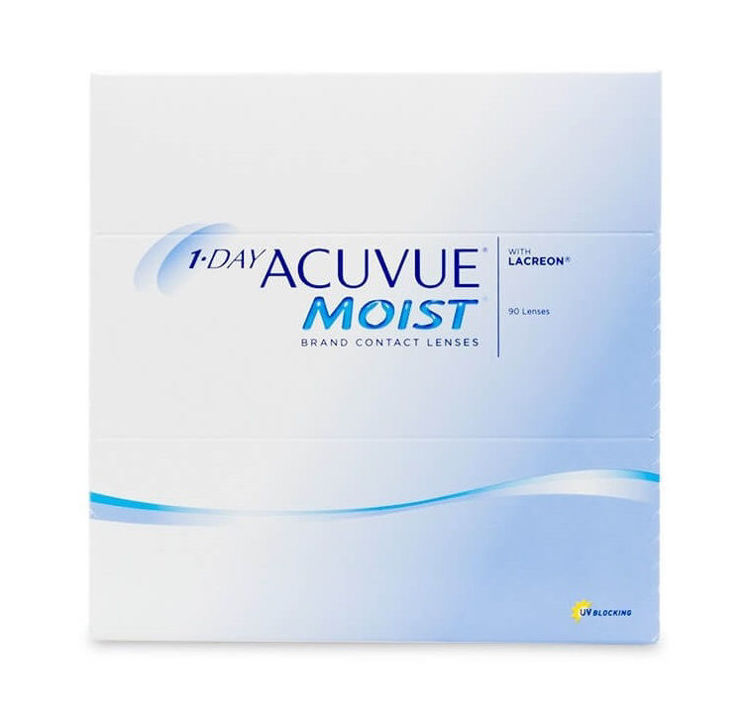 Εικόνα για Johnson & Johnson 1 Day Acuvue Moist  Φακοί Μυωπίας  Ημερήσιοι  90τμχ